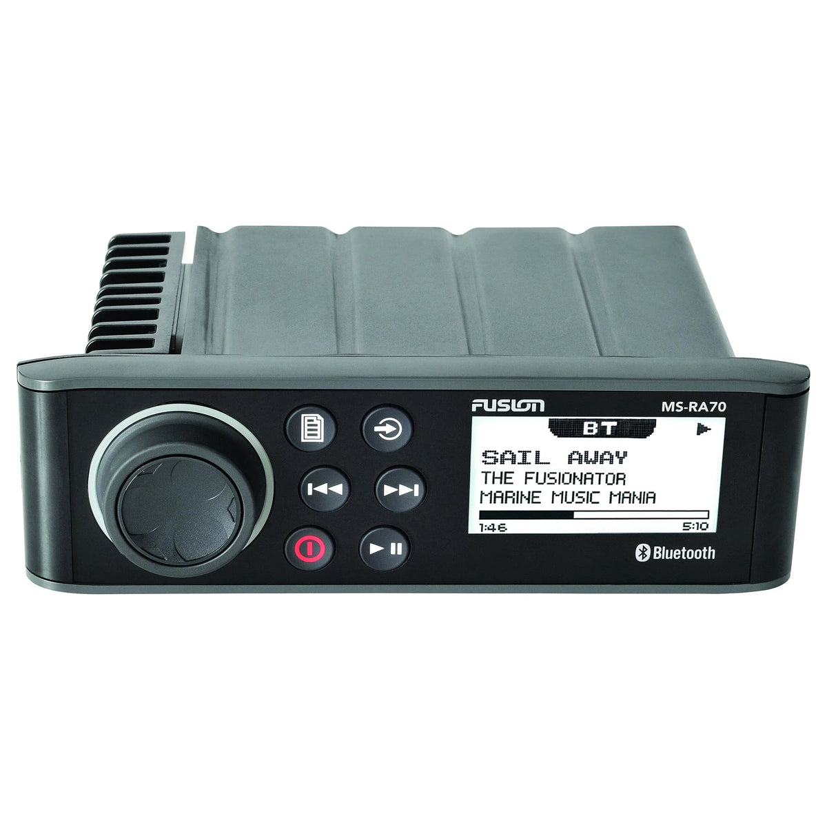 Marine AM/FM/BT Stereo with 6.5" Marine Coaxial Speakers, Black Grill X6008