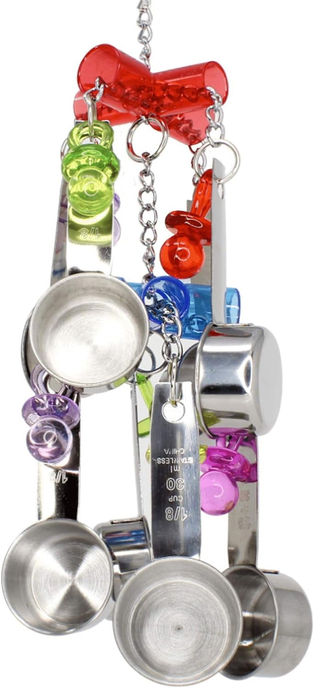 Colorful Stainless Steel Parrot Clacker T309