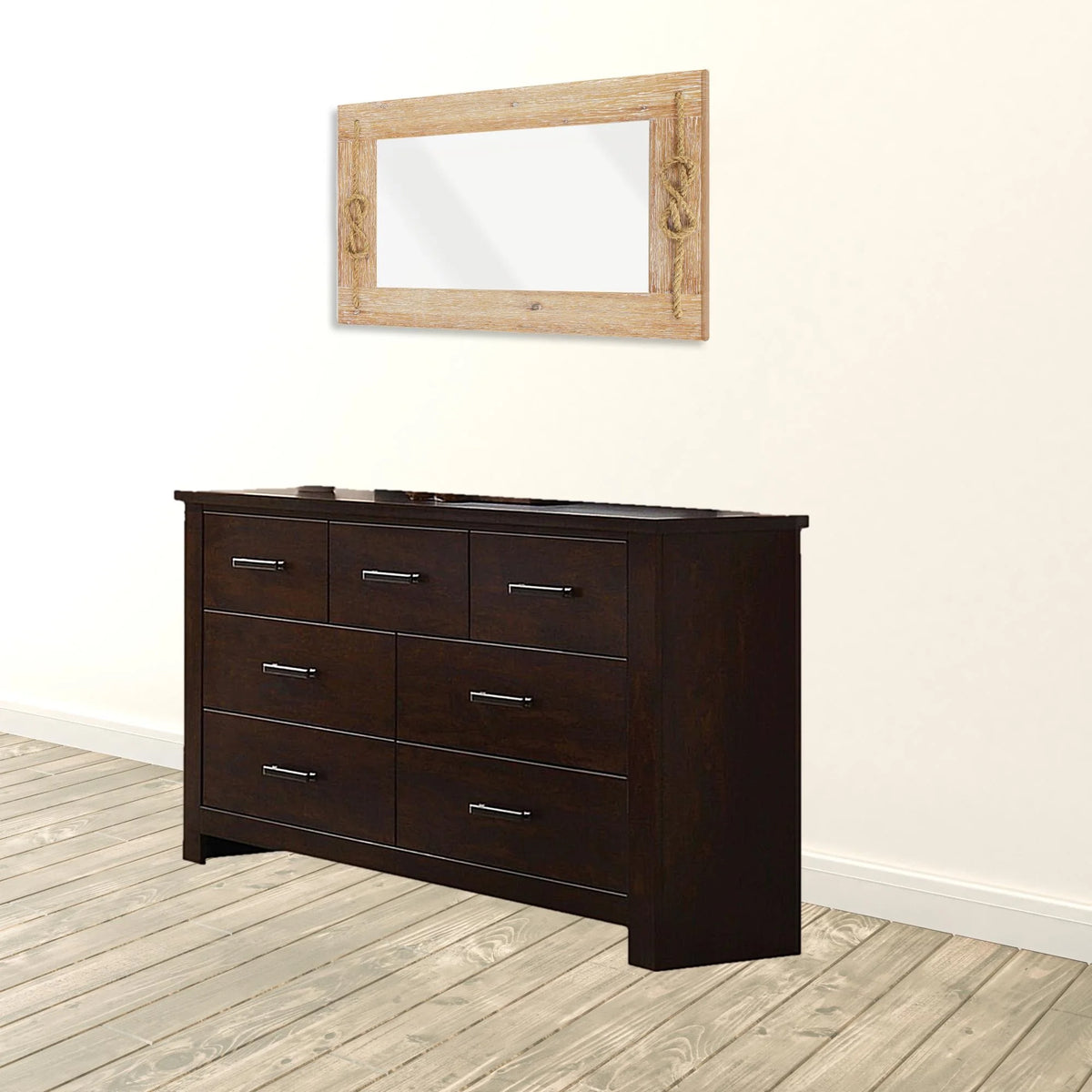 Mahogany Seven Drawer Double Dresser M316041