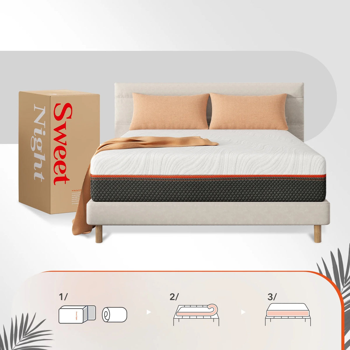 Queen Size Gel Memory Foam Pocket Spring Hybrid Mattress X217945