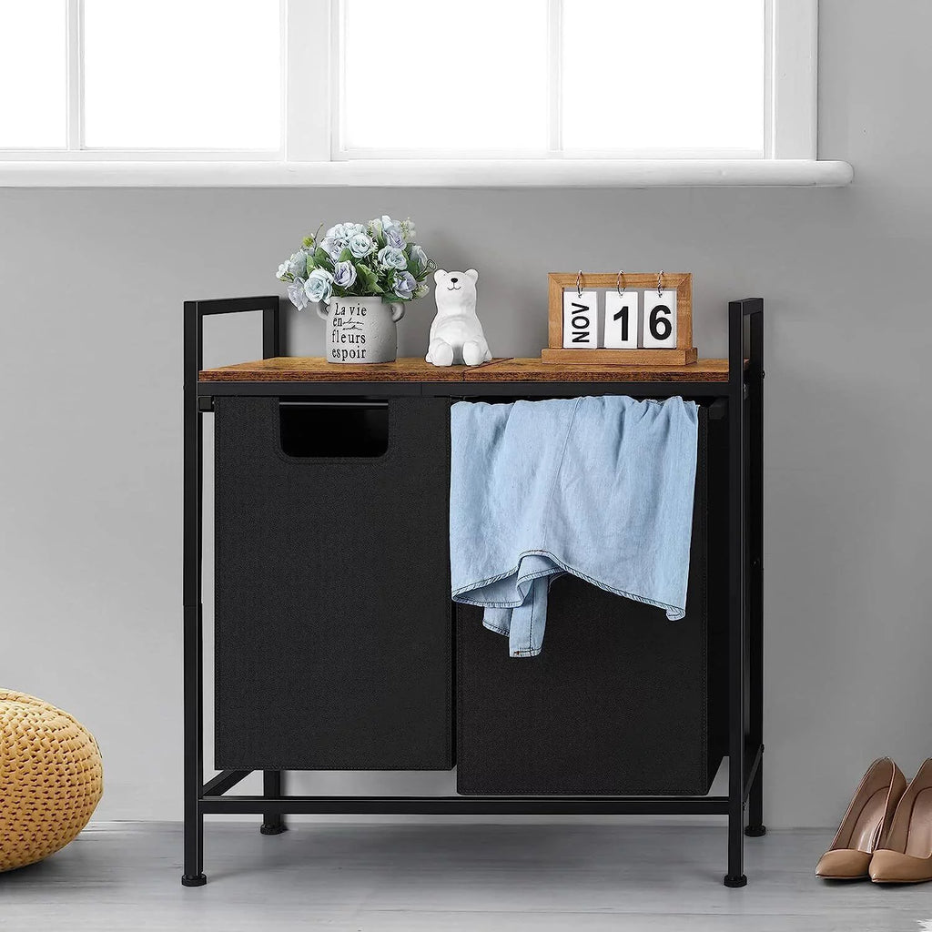 Laundry Hamper with Top Shelf V258