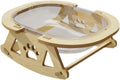 Beige Solid Wood Cat Bed L387