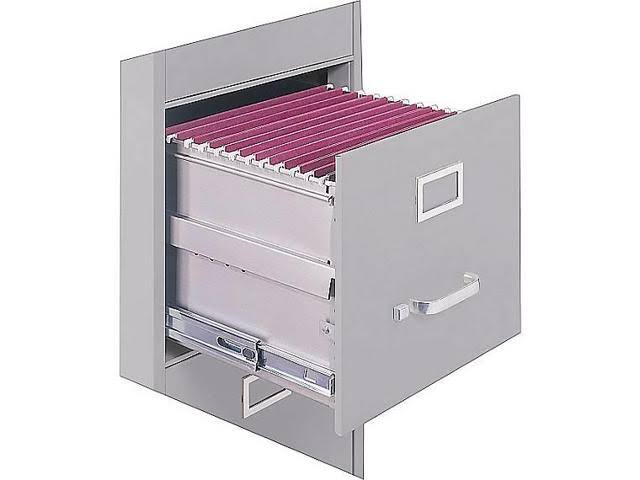Black 2-Drawer Vertical File Cabinet V91449