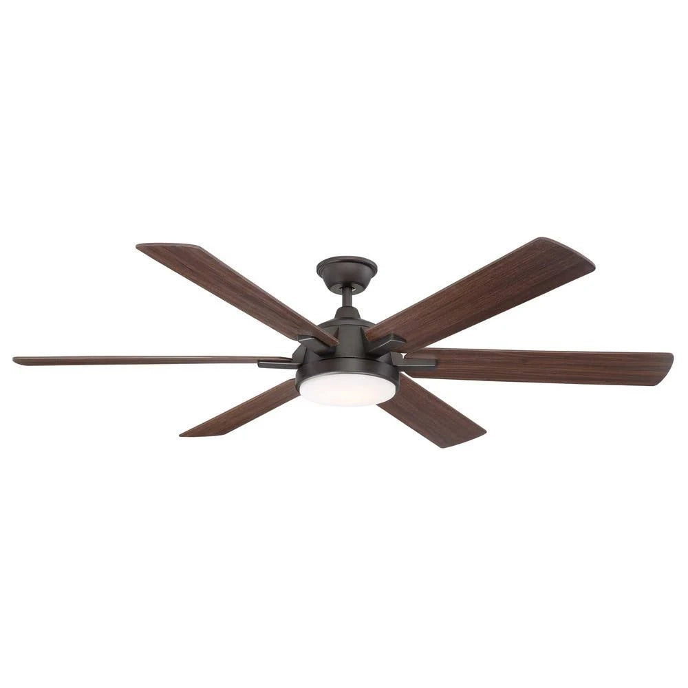 Espresso Bronze LED Ceiling Fan with Light and Remote Control U397028