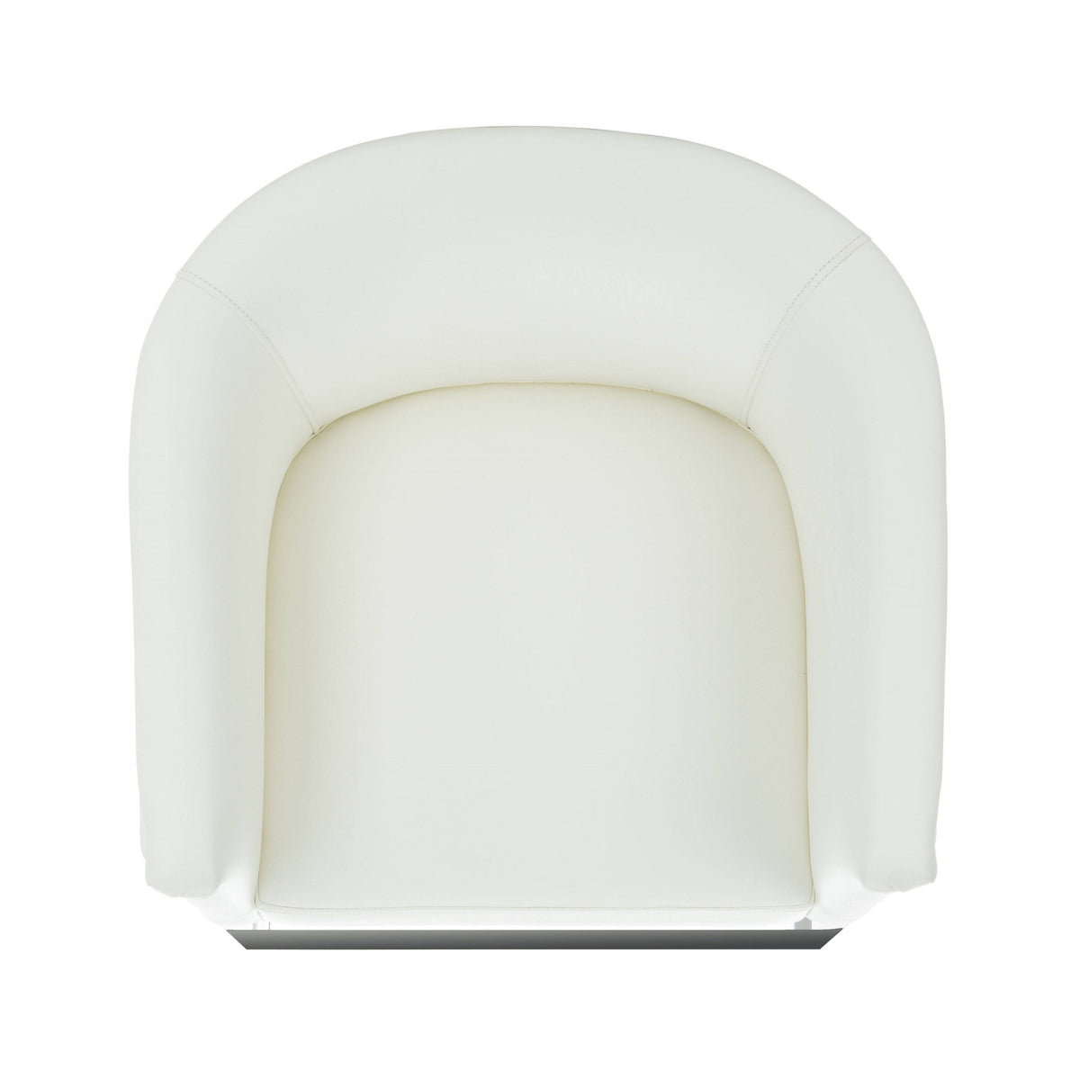 White Leather Bar Stool T7222