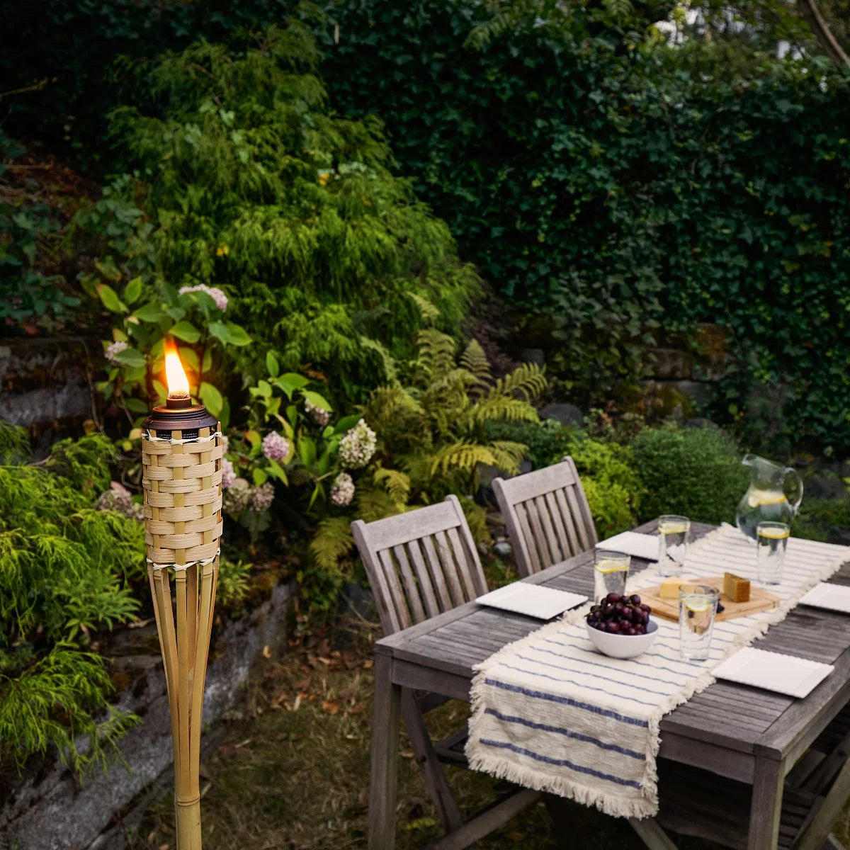 4-Pack 57 inch Bamboo Tiki Torch X7191