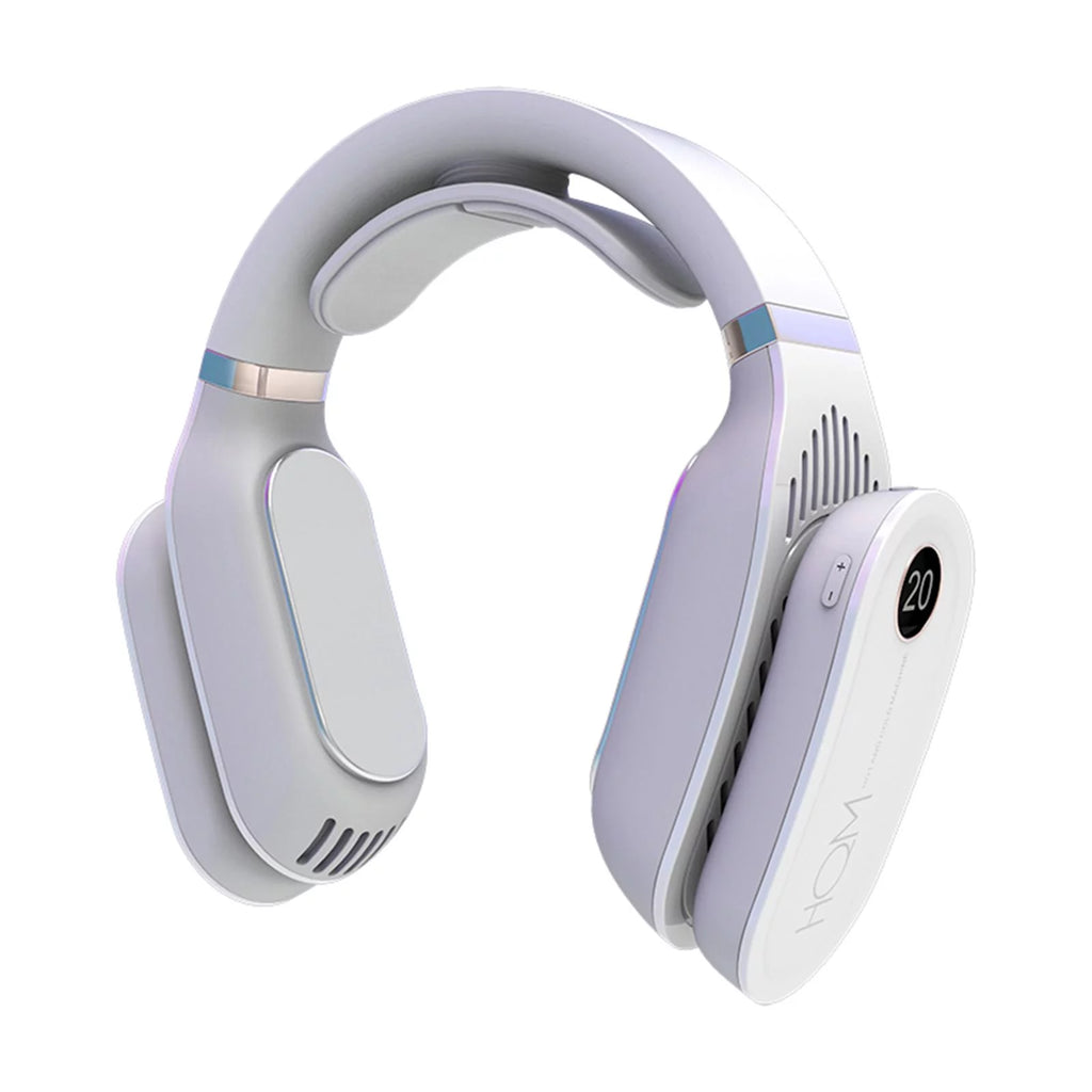Portable Hanging Cooling Heater Air Conditioner Wearable Neck White Q64270