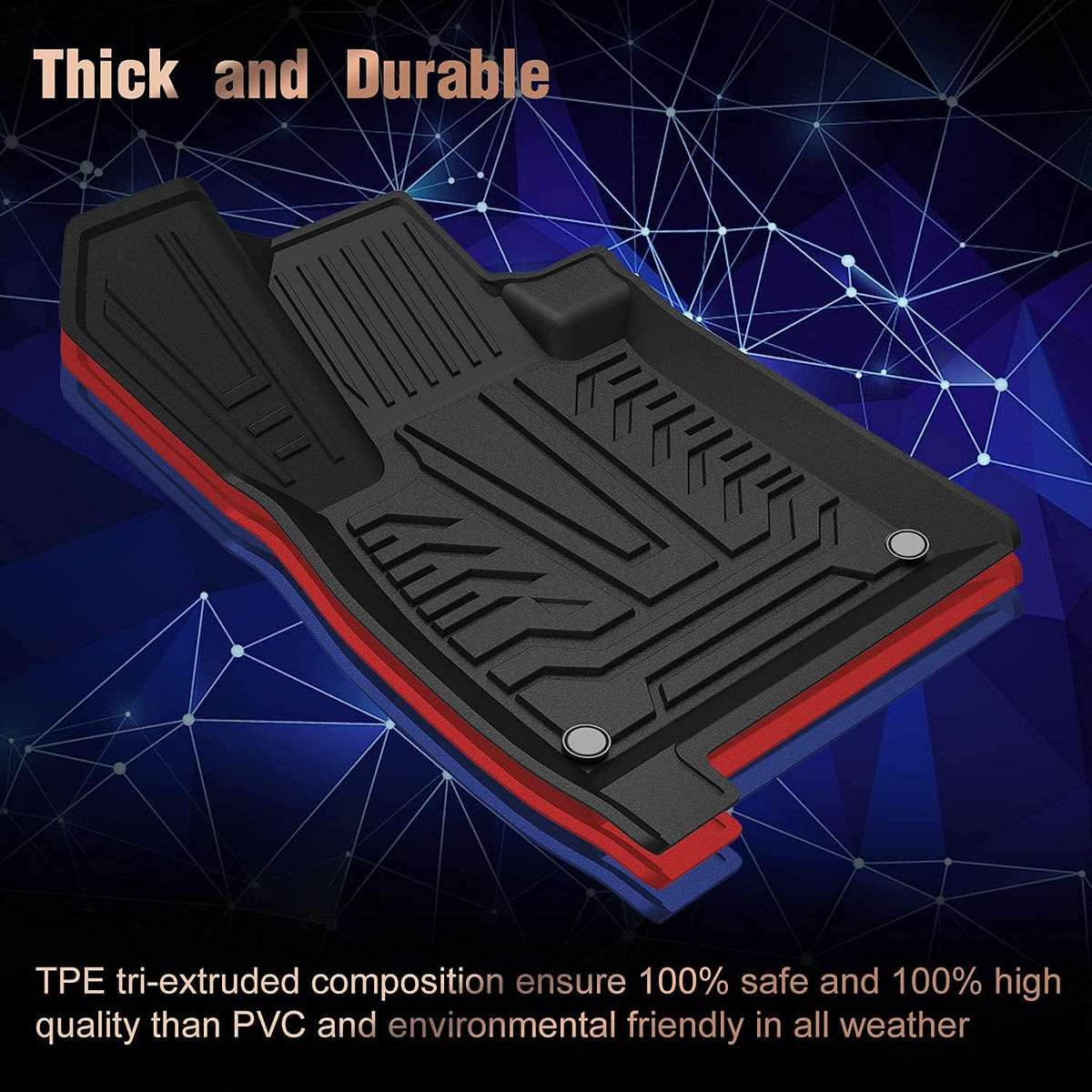 Black All Weather Automotive Floor Mats P56097