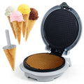 White Electric Nonstick Waffle Cone Maker P365321