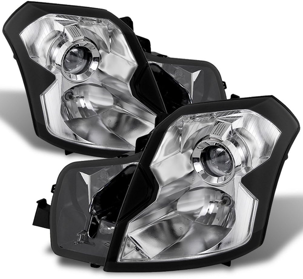 Chrome Projector Halogen Headlights Headlamp Replacement Driver Passenger Side R728