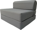 Folding Bed Sleeper Chair High Density Foam Gray N65669