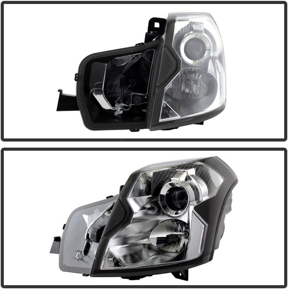 Chrome Projector Halogen Headlights Headlamp Replacement Driver Passenger Side R728