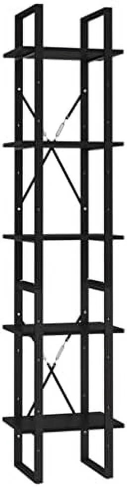 5-Tier Sonoma Oak Engineered Wood Book Cabinet R81575