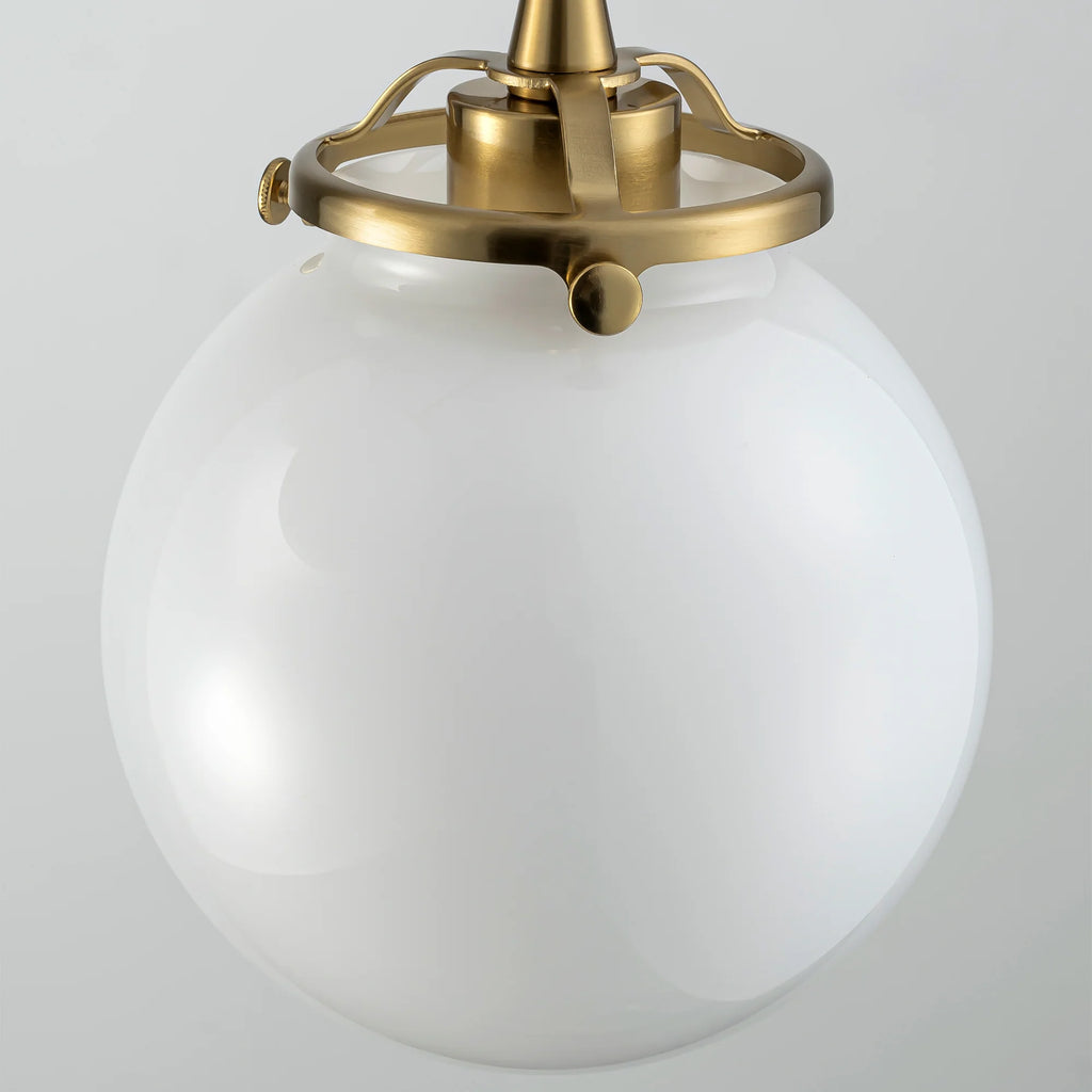 Milk White Glass Bubble Chandelier G115