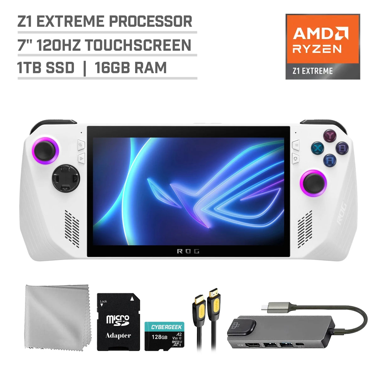 1TB SSD Gaming Handheld 7-inch Touchscreen 120Hz FHD 1080p AMD Ryzen Z1 Extreme Processor C566576