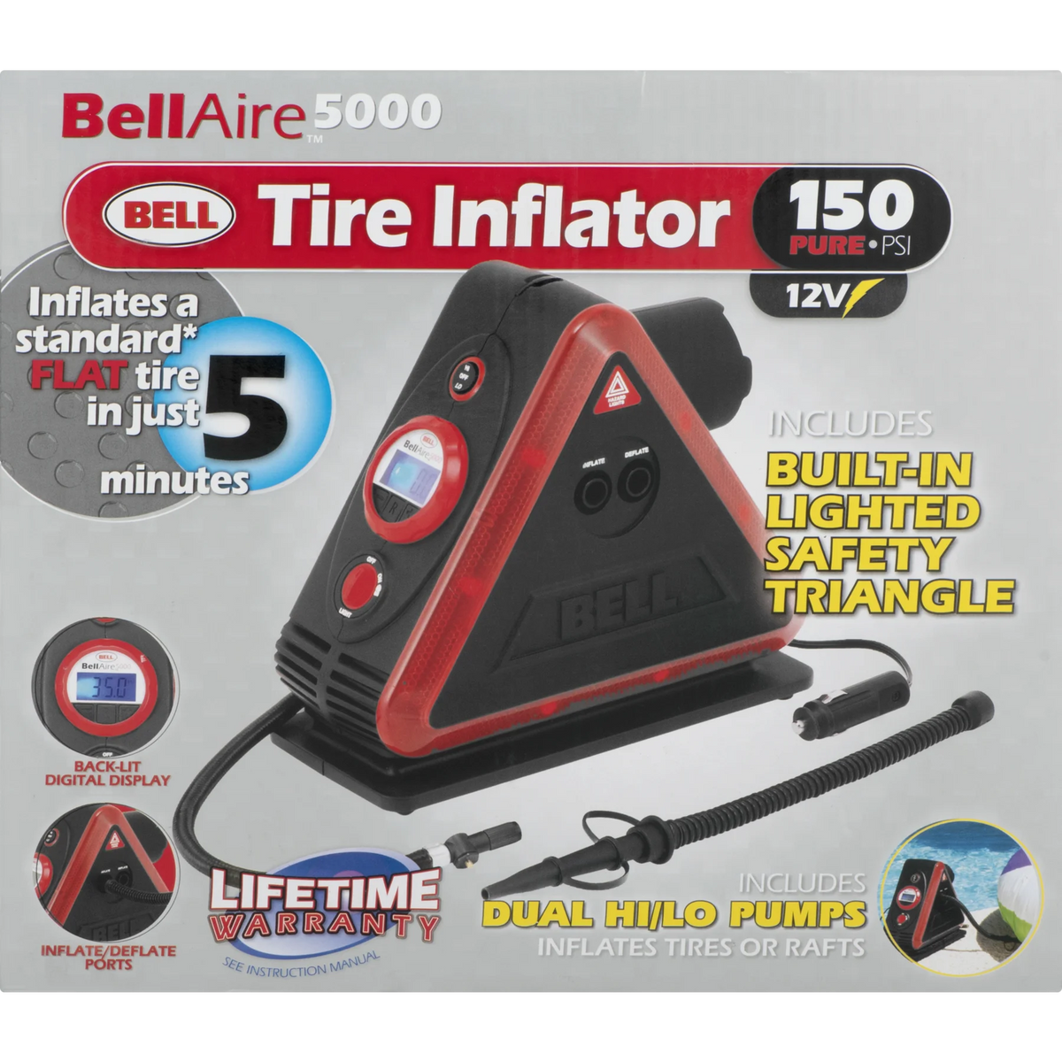 Tire Inflator with 10 Ft Power Cord M97143