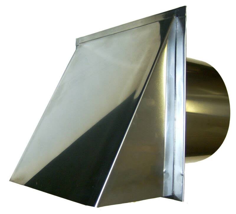 3 inch Round Stainless Steel Wall Vent Cap with Screen U42670