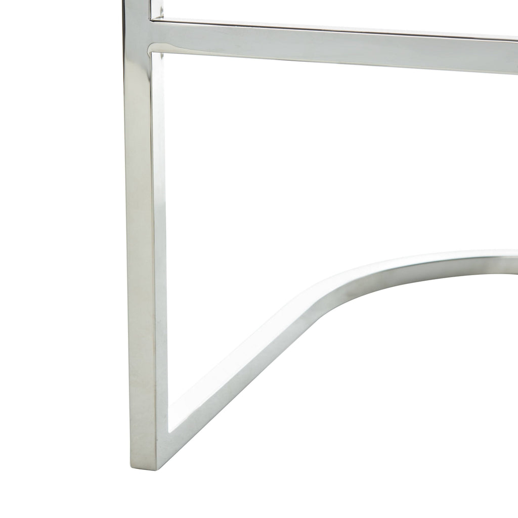 White Leather Bar Stool T7222