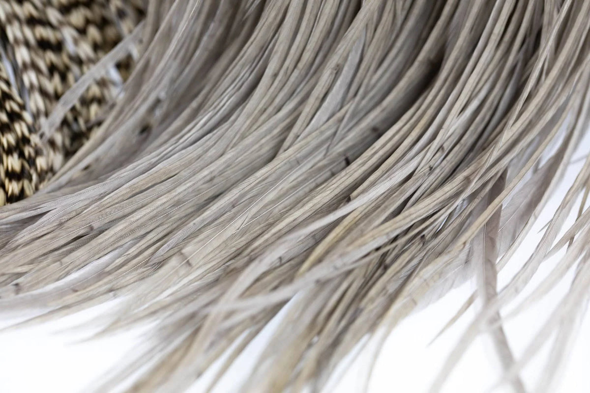 Silver Grade Full Saddle - White Dyed Brown I12044
