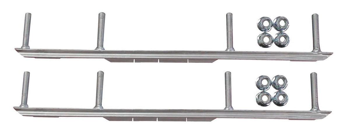 Yellow XCS Snowmobile Skis with 6" Shaper Bars Complete Kit B1187