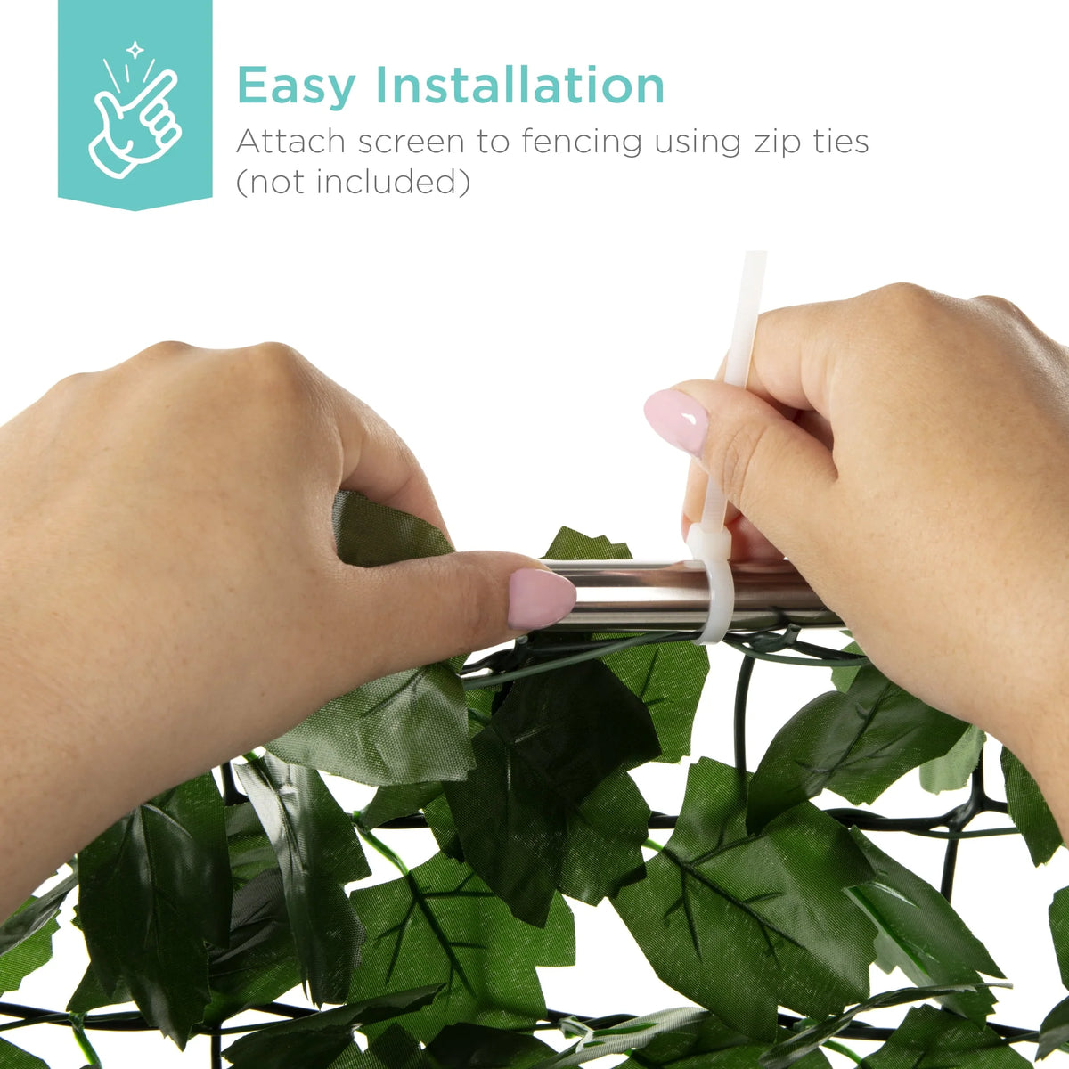94x39in Artificial Faux Ivy Hedge Privacy Fence Screen I3958
