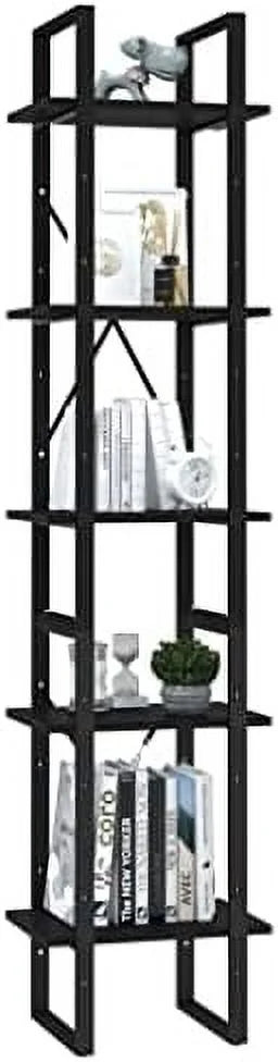 5-Tier Sonoma Oak Engineered Wood Book Cabinet R81575