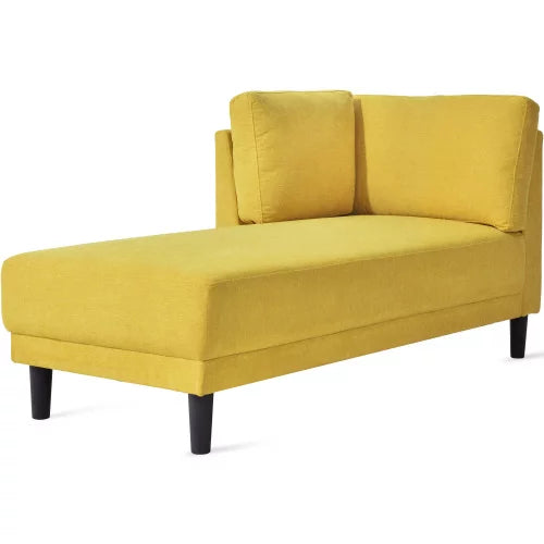 Yellow Chaise Lounge Chairs with Arms I1892
