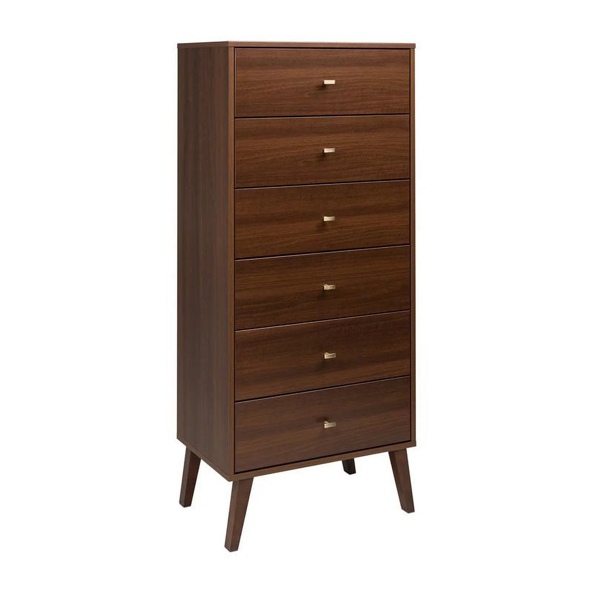 Cherry 6-Drawer Composite Wood Tall Chest E907