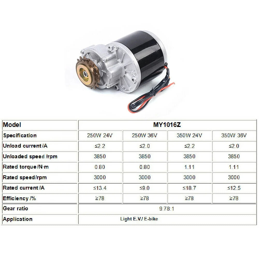 36V Thumb Throttle E-Bike Conversion Kit Brushless Motor LCD Display 350W G89482