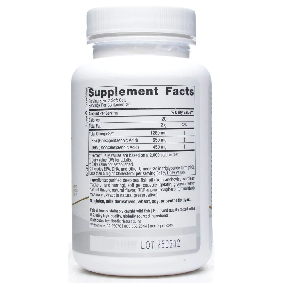 Lemon 650 EPA/450 DHA R2538