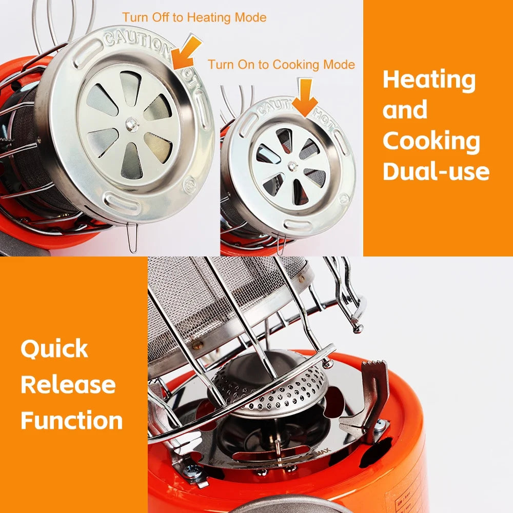 Portable 2000W Gas Heater Camping Stove R64882