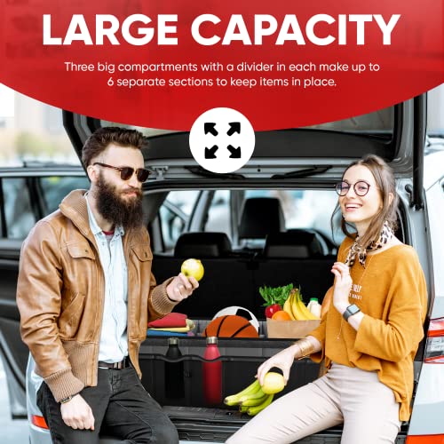 Collapsible Multi Compartment Car Trunk Organizer Q500883