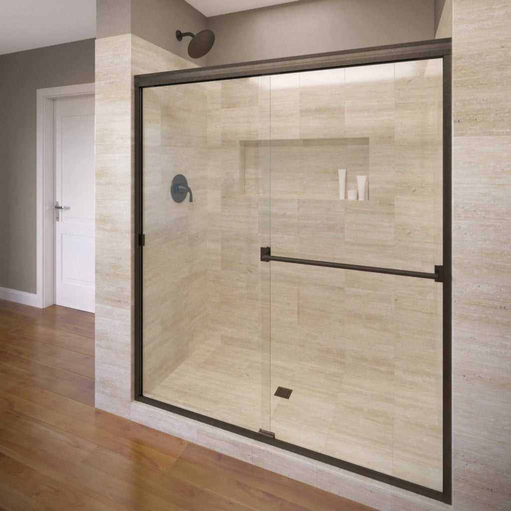 Frameless Bypass Sliding Shower Door Oil Rubbed Bronze Clear K625471