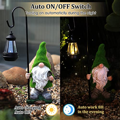 11.8'' LED Solar Garden Gnome Outdoor Statue X19433