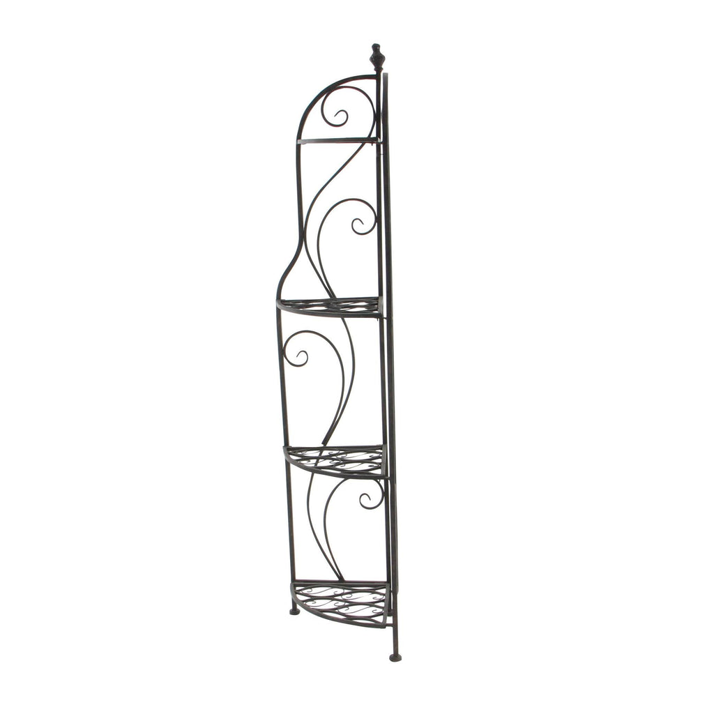 Black Metal Corner Rack L7541