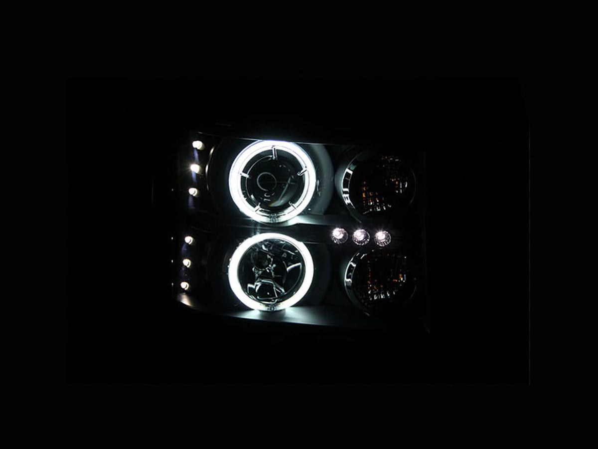 Black Halo Projector Headlights L358