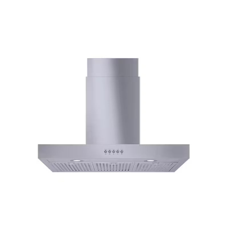 30 in. 350 CFM Convertible T-Shape Wall Mount Range Hood in Stainless Steel H262535