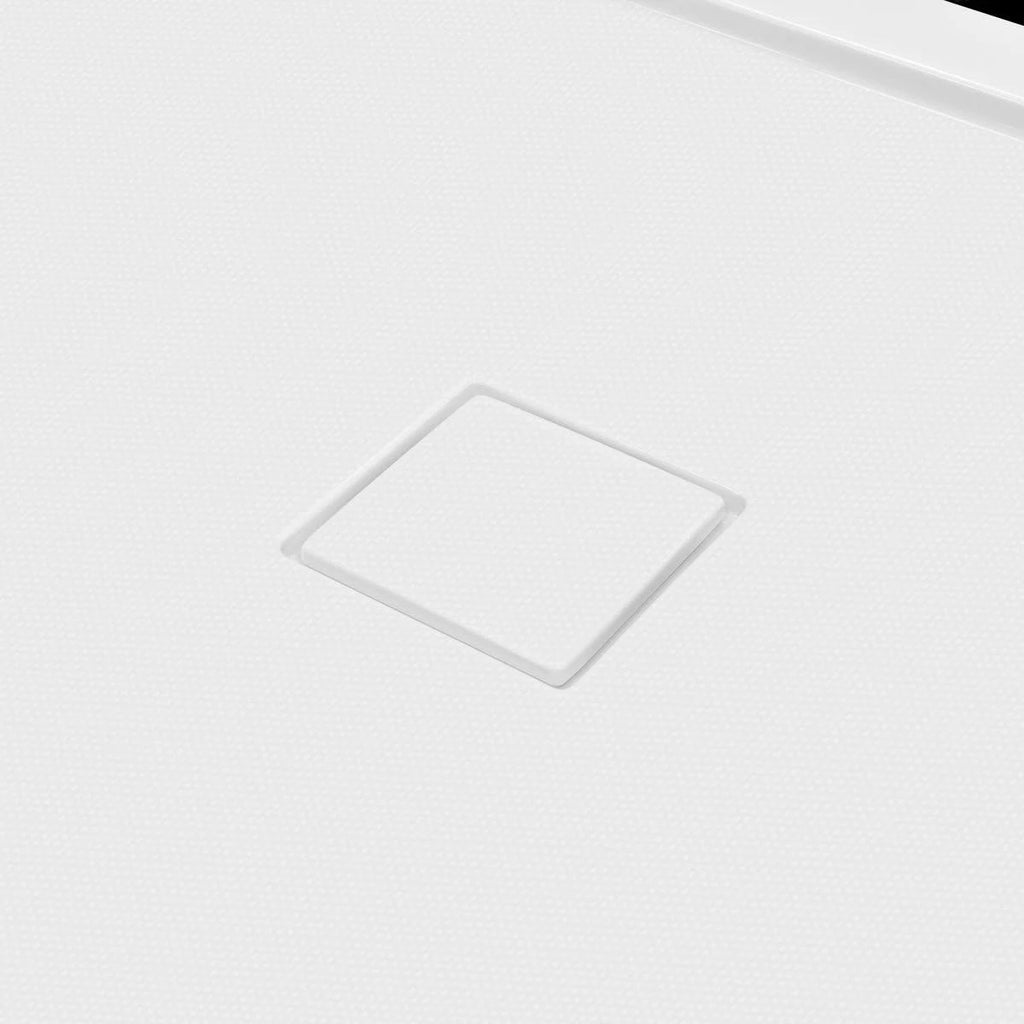 60 x 34 Single Double Threshold Shower Base Pan Center Drain White E907525