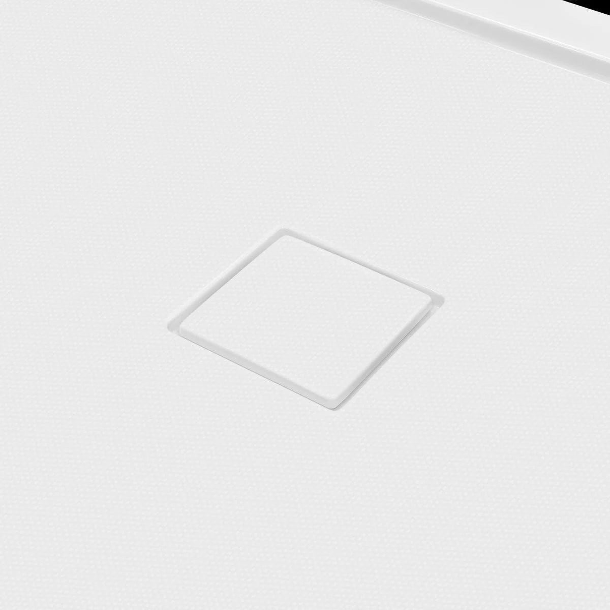60 x 34 Single Double Threshold Shower Base Pan Center Drain White E907525