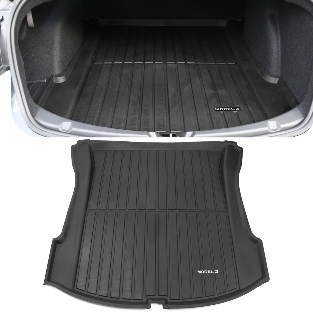 Black Injection TPE All Weather Waterproof Trunk Cargo Liner Mat B946