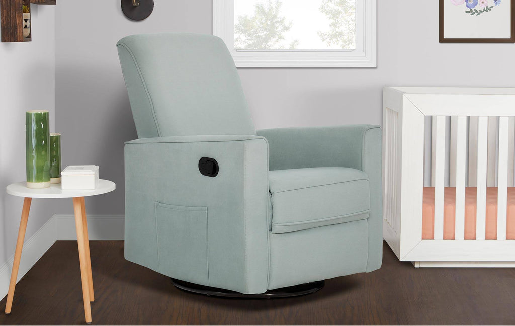 Light Blue Glider Recliner Rocker D84982