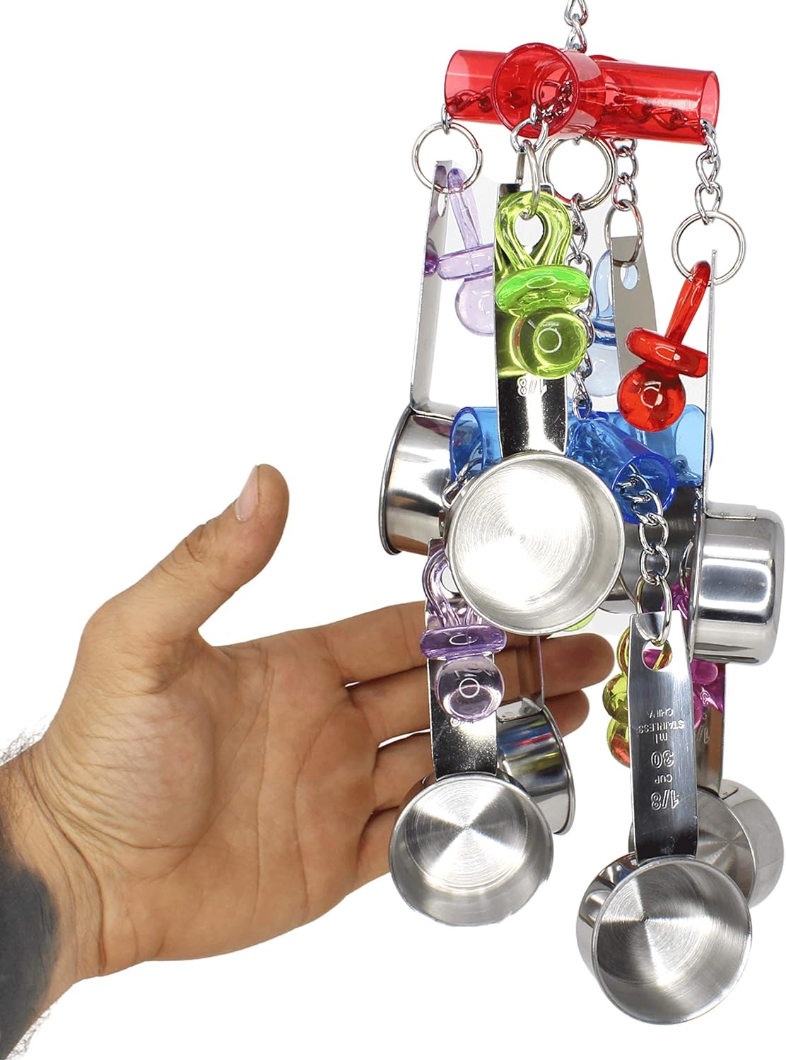 Colorful Stainless Steel Parrot Clacker T309