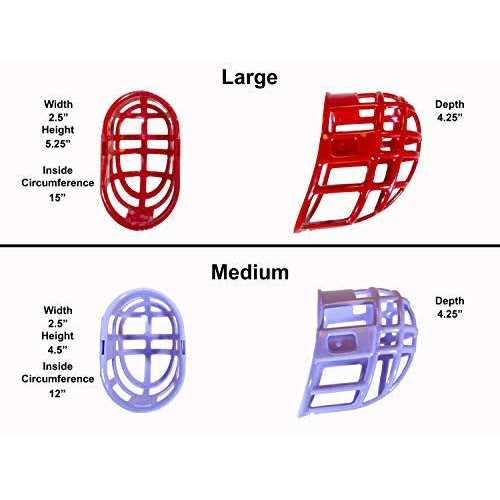 Plastic Dog Muzzle with Adjustable Headstall R582669