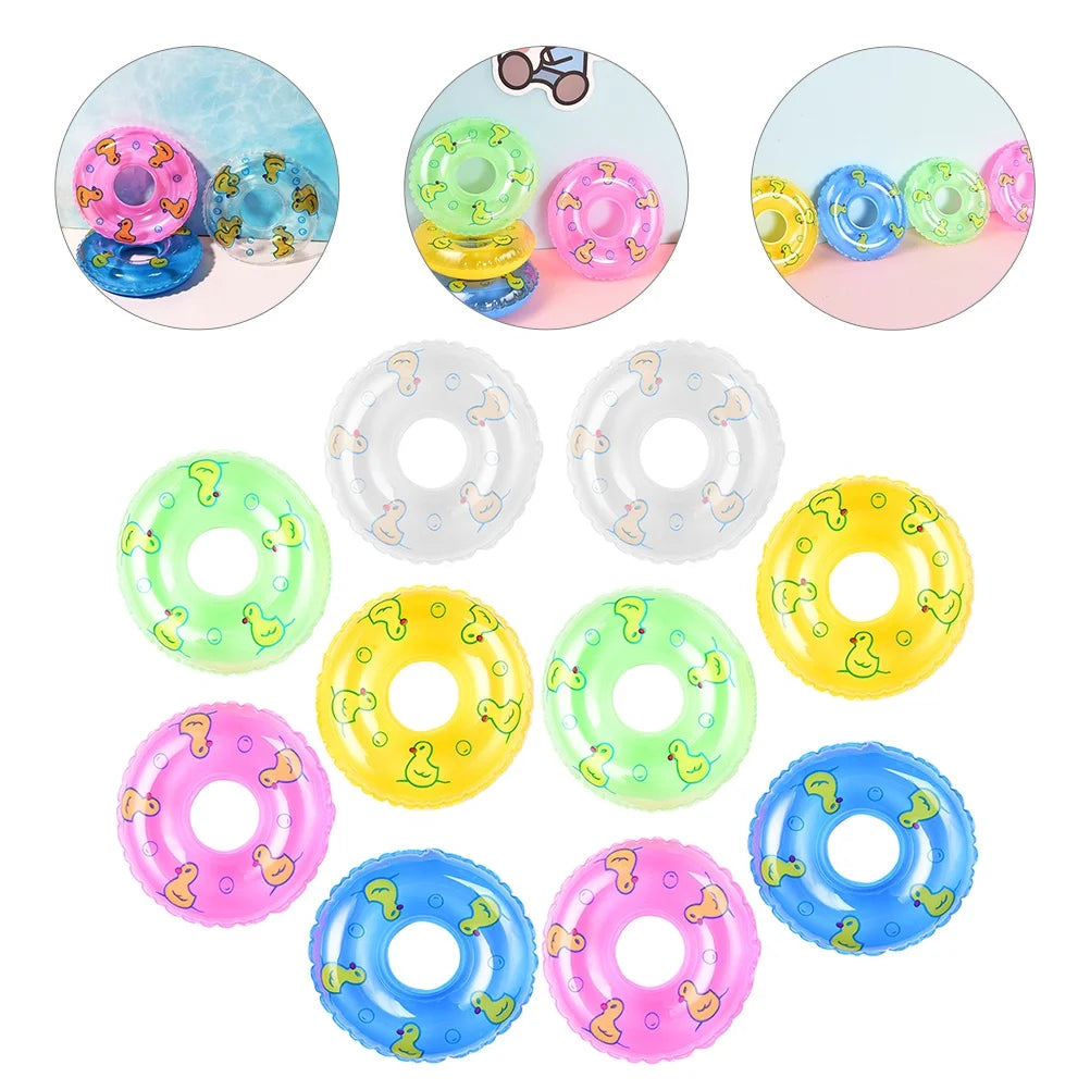 10pcs Inflatable Dolls Swim Rings Toys U503