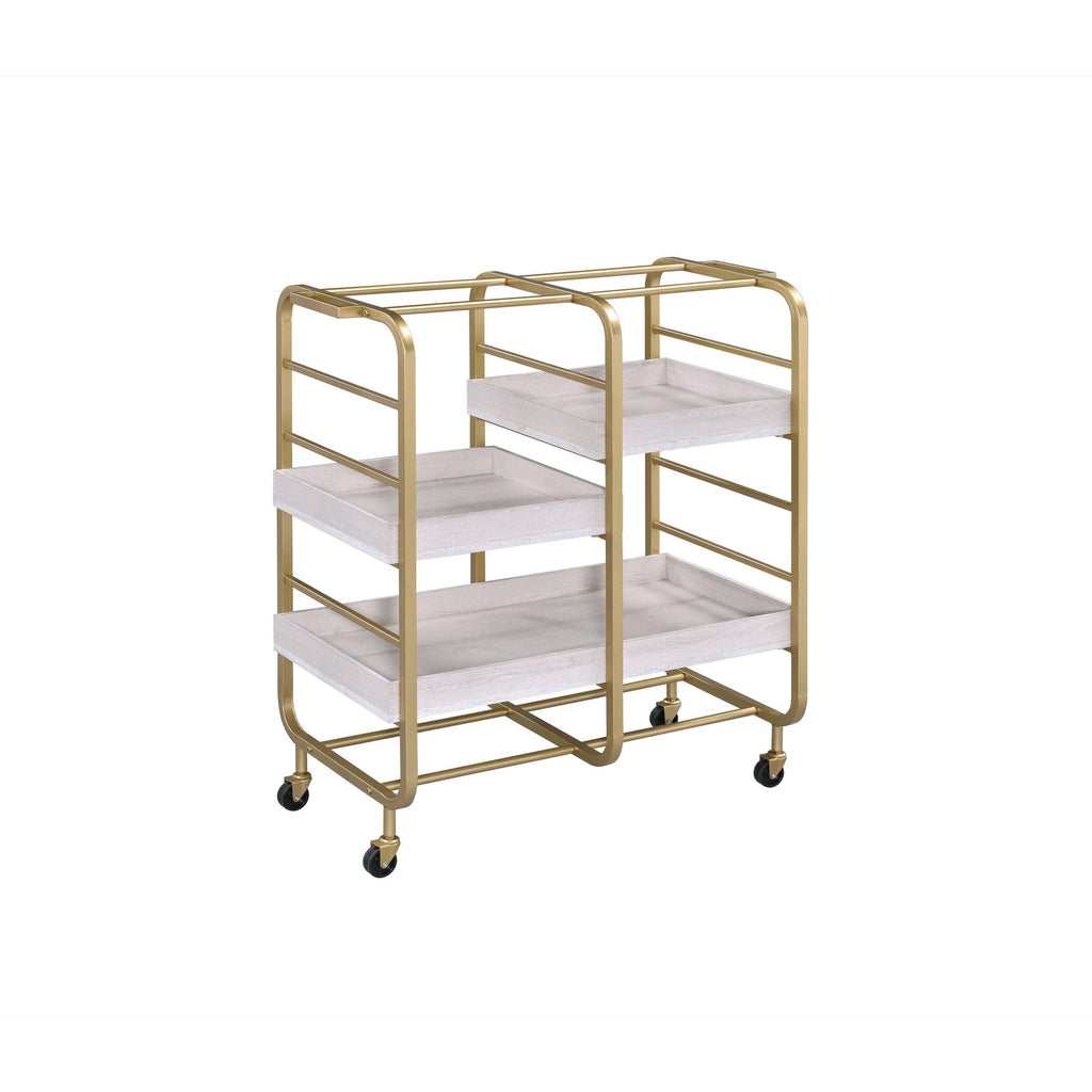 Gold Serving Cart N482974