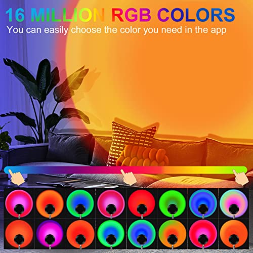 6W UFO Sunset Lamp with Voice Control 16 Colors F427