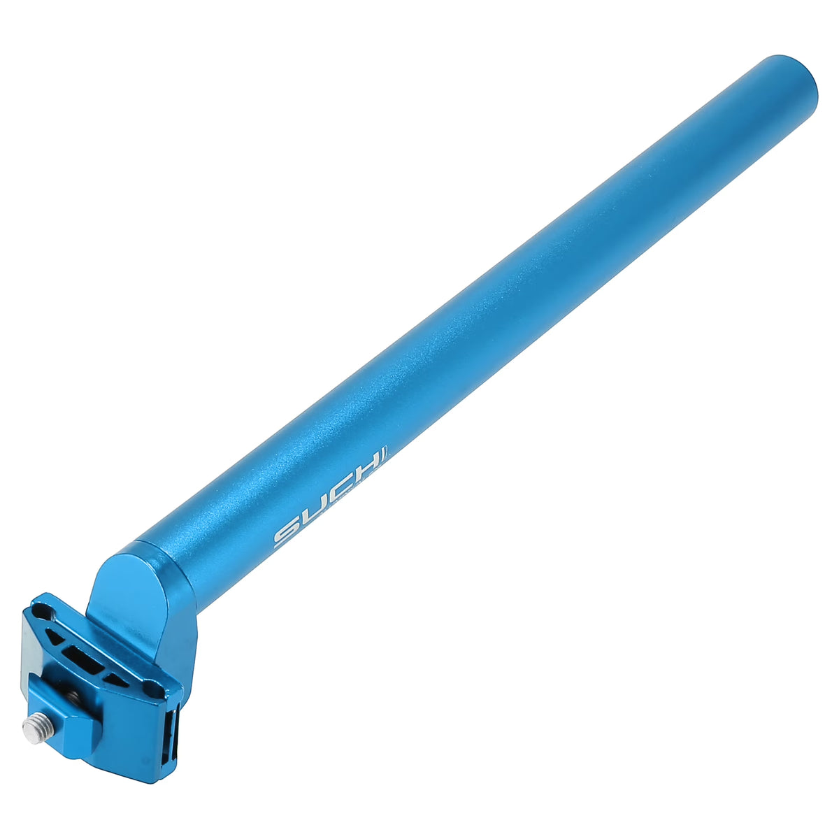 Blue Aluminum Alloy Adjustable Bike Seat Post with Clamp C970523