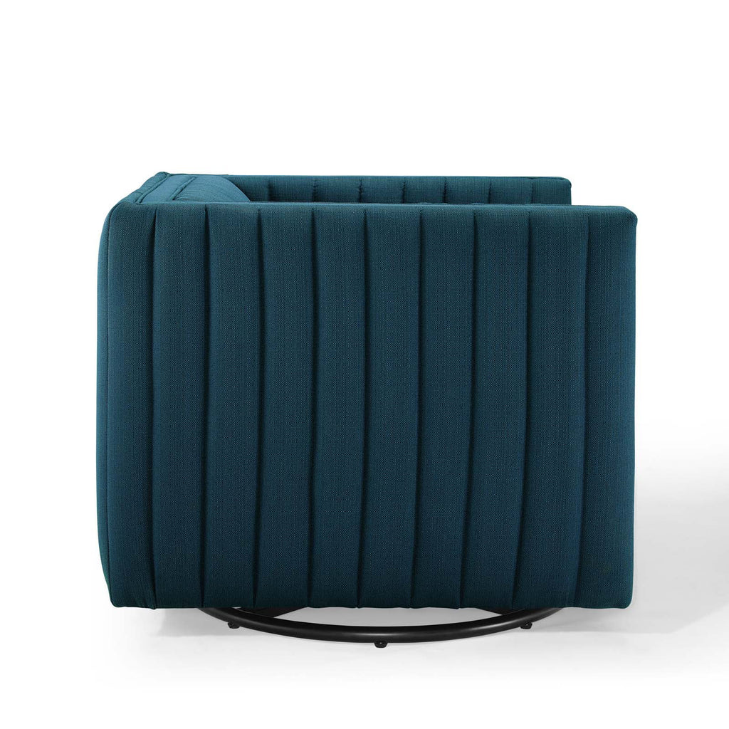 Azure Tufted Swivel Upholstered Armchair N132