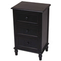 Black 3 Drawer Accent Table J7808