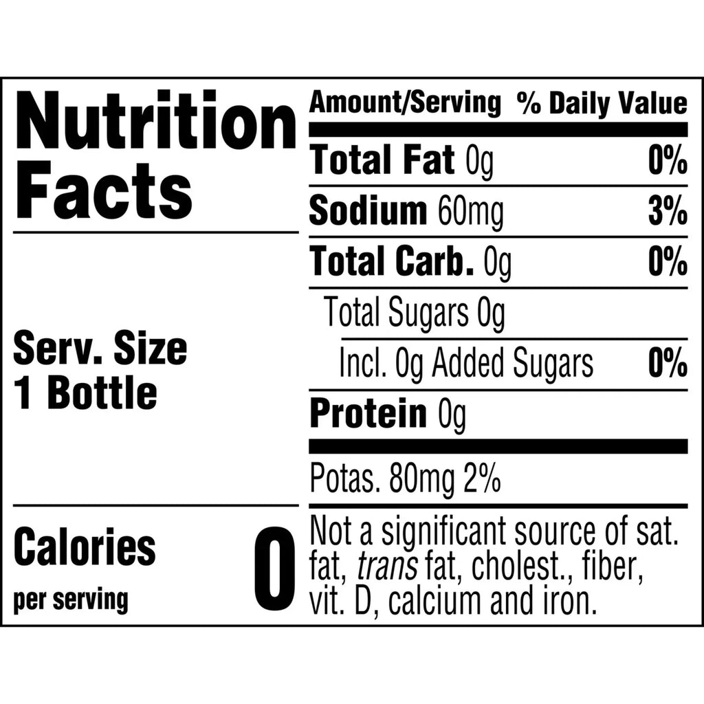 16.9 Ounce 24 Pack Zero Sugar T974709
